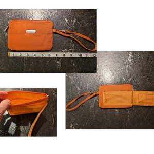 Orange Baggallini Wristlet